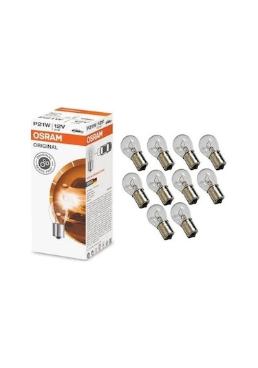 Osram 7506 12V 93 P21W Tek Duy Stop Sinyal Ampulü 10 Adet N11.2043