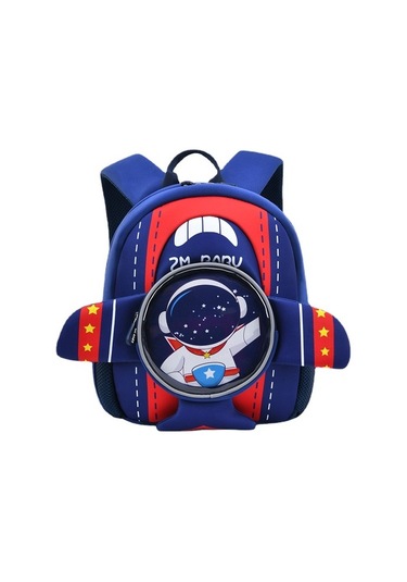 Anaokulu 3d Karikatür Okul Çantası Çocuklar Için Hafif Sırt Çantası Zt36lx Mavi
