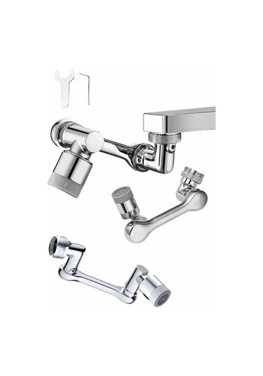 Bfs Mutfak Musluk Başlığı 1080 Derece Dönebilir Oynar Başlıklı Musluk Aparatı Çok Renkli