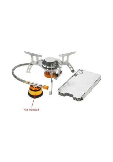 Ulzyvf Ultra Skycity Sırt Seti: Renkli Plakalı Kamp Ocağı, Hafif Gazlı Çanta Cam Çok Renkli