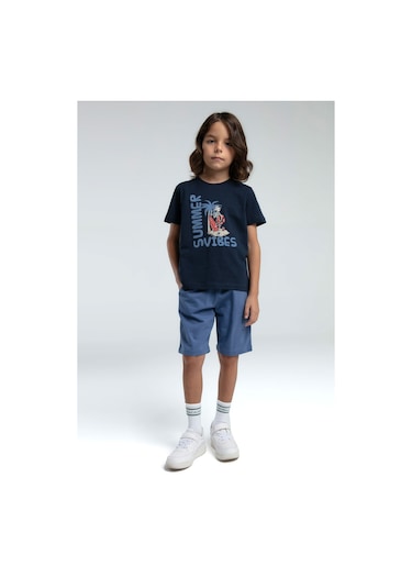 Rolypoly Erkek Çocuk Lacivert Bermuda Takım 5274-47536 Lacivert