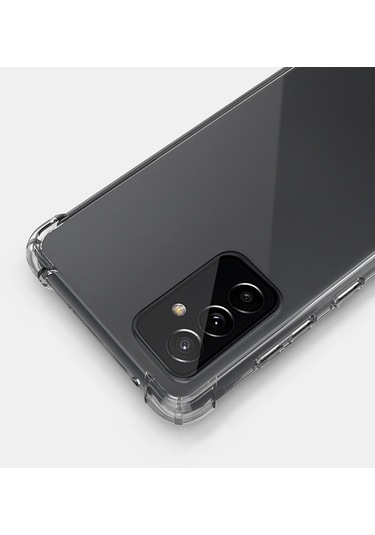 Samsung Galaxy Uyumlu A54 Kılıf Antishock Köşeli Şeffaf Sert Silikon