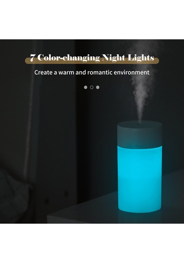 Aubyhe 260ml Usb Akıllı Nemlendirici: Otomatik Kapanma, 7 Renkli Gece Lambası, Sürekli Ve Aralıklı Sprey Modları - Ev/ofis İçin