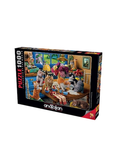 Anatolian 1000 Parçalık Puzzle - Mutfak Kedileri 1114
