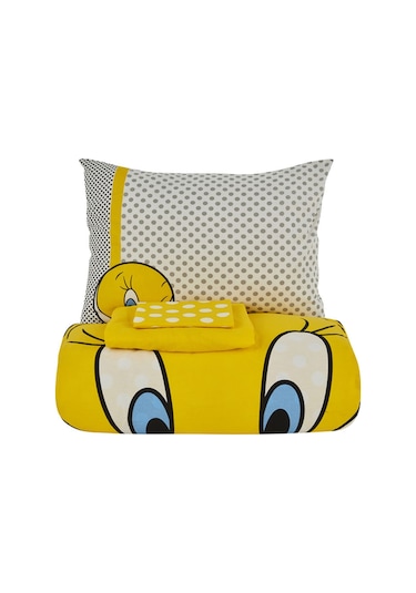 Karaca Home Looney Tunes Tweety Pamuk Tek Kişilik Nevresim 203.12.01.0001