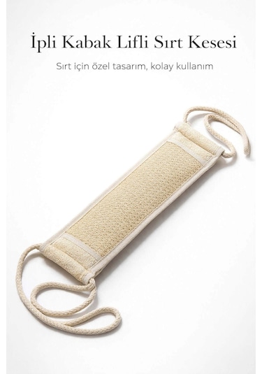 Kabak Lifli İpli Kemer Uzun Sırt Kesesi