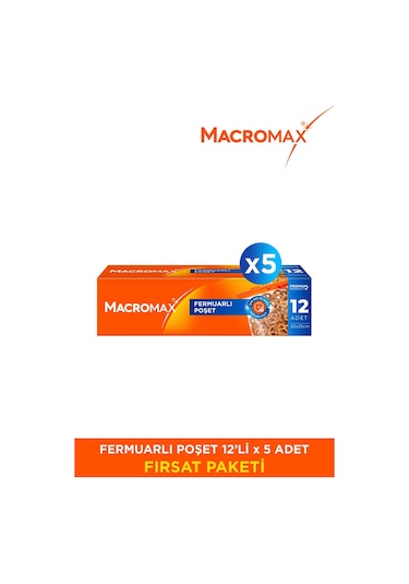 Fermuarlı Poşet - 12 Li X 5 Adet Avantaj Paket