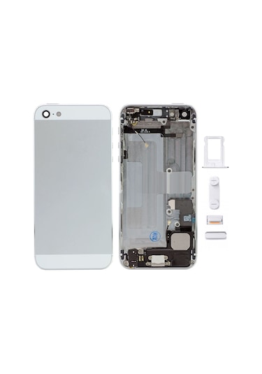 Apple Uyumlu iPhone 5g Kasa Kapak Dolu Beyaz