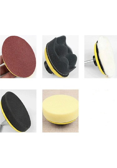 Sones 5 Adet Parlatma Diski Kendinden Yapışkanlı Sünger Disk Pnömatik Zımpara Vantuz, Boyut: 100mm M10