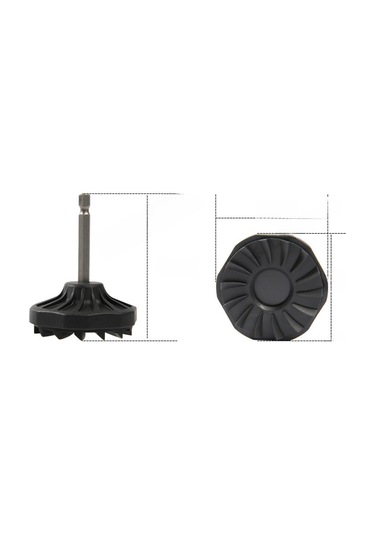 Kangvka Letoyo Elektrikli Tornavida Ucu Ve İp Sargı Aleti - Çift Fonksiyonlu Lure Balıkçılık Aksesuarı Siyah