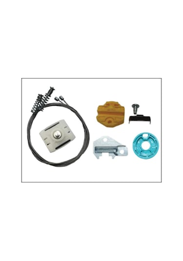 Cam Kriko Seti Sağ Arka Mercedes W124 E200 1986-1995 1247300446