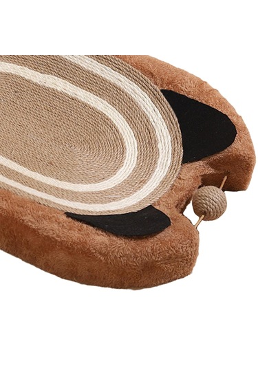 Homyl Kedi Tırmığı Yatak Büyük Sisal Scratcher Kahverengi