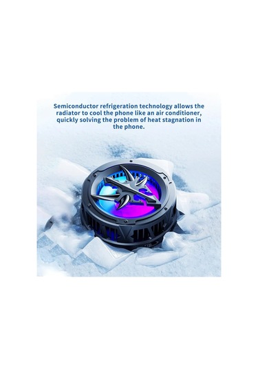 Al-10 2 Kademe Cep Telefonu Soğutucu Fan Rgb Li Manyetik Tutuculu