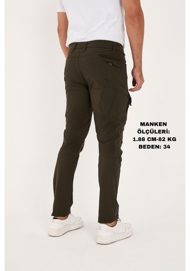 Camp Scoutland Camp527 Outdoor Tactical Su İticili Likralı Yazlık Erkek Taktik Pantolon Haki