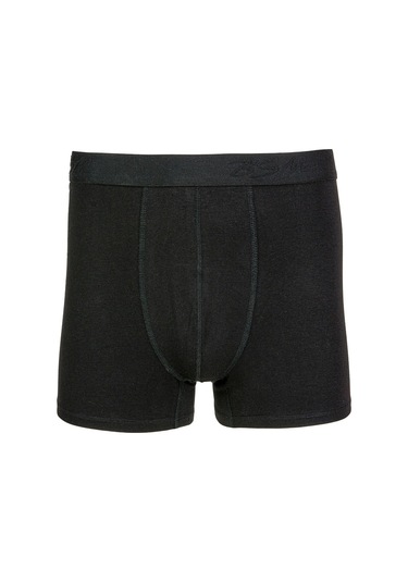 Erkek Modal Pamuk Dıştan Lastik Yüksek Kalite Yumuşak Rahat Boxer Siyah