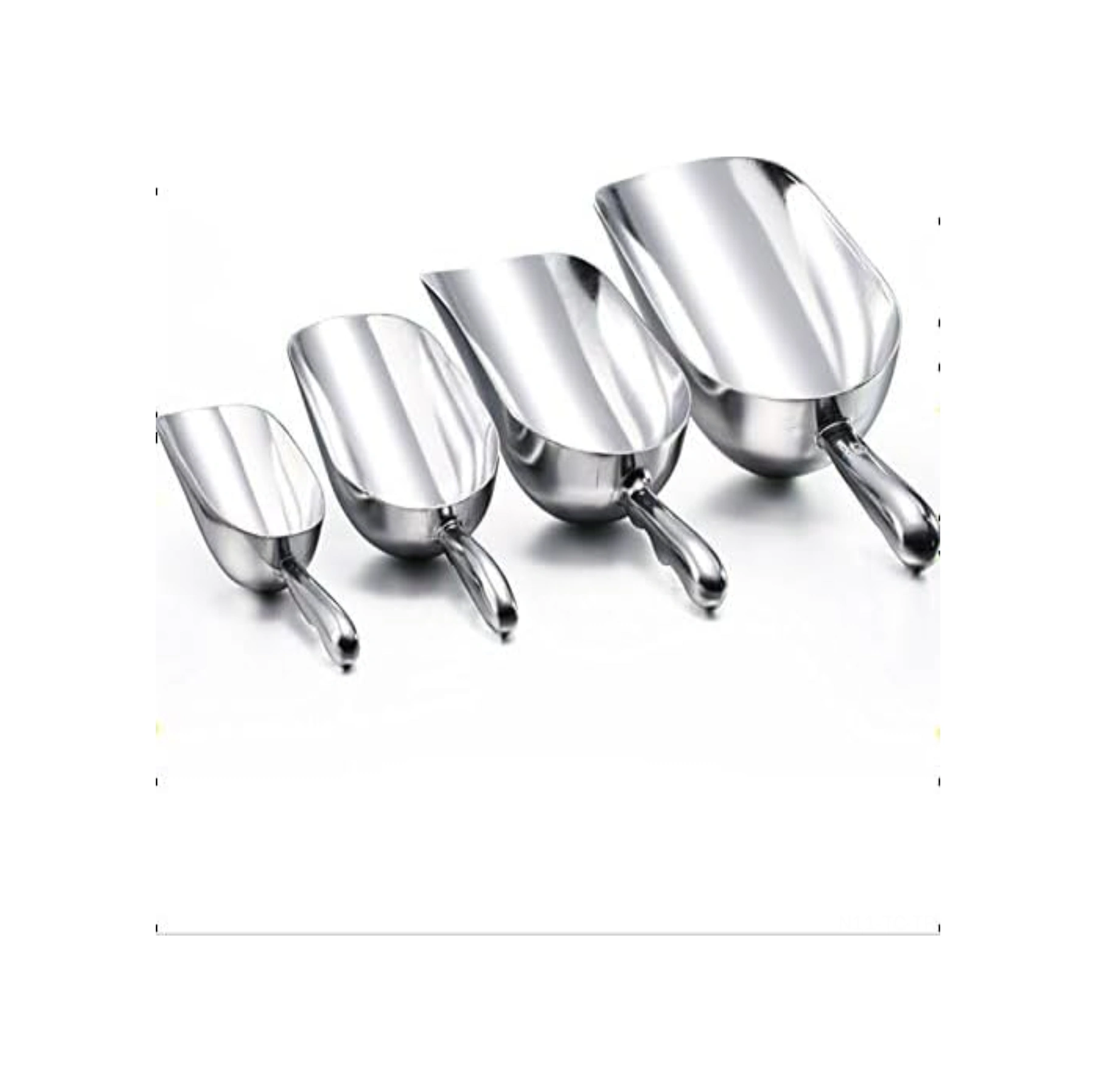 Skycity Alüminyum Metal Buz Kasa Ve Mutfak Kollu Kasa - Ergonomik Tutamaklı, Pas Koruyucu Ve Dayanıklı - Kahve Fasulyesi, Şeker, Un, Patlamış Mısır İçin Uygun