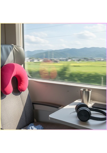 Pembe Polar Araç Boyun Yastığı 35x28 Cm Araba Otobüs Uçak Ev Ofis Seyahat Ve Yolculuk Yastığı Sarı