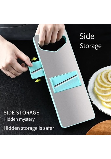 Myinkai Ev Patates Parçalayıcı Paslanmaz Çelik Çok Fonksiyonlu Açık Yeşil