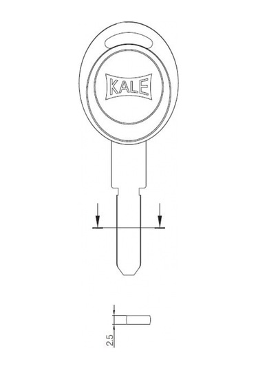 Tüpten Şifreli Silindir Ham Anahtarı-173 P