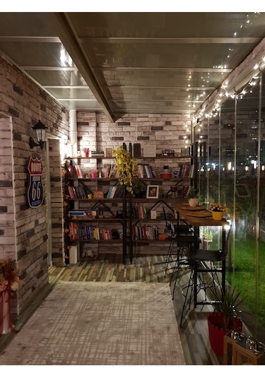 5 Adet X Tuğla Desenli 3D Strafor Köpük Duvar Kaplama Paneli (446785601)