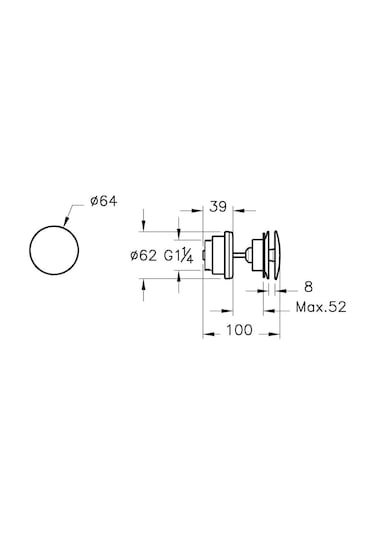 Vitra Lavabo Yuvarlak Süzgeci Universal Basmalı A45149