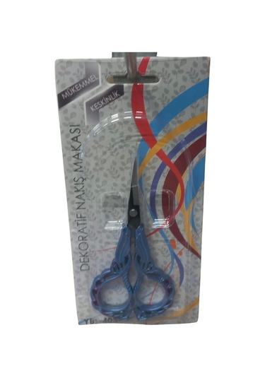 Nakış Makası Dekoratif Mavi Ybl-403 Model 16