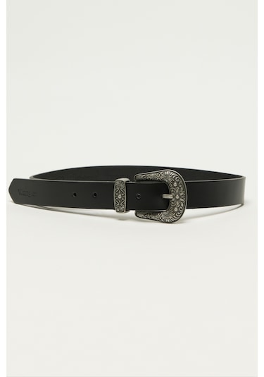 Wrangler Deri Siyah Kemer W0J4U1001 Siyah