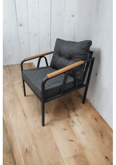 Pimango Pi Angel Demonte Metal Tekli Bahçe Mobilyası Antrasit 60 x 60 CM Antrasit