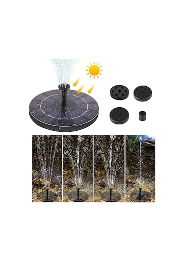 Shineyee Güneş Enerjili Dalgalı Kuş Banyosu Akışkan Fonten, Bahçe Havuzu Teras İçin Verimli Su Pompası