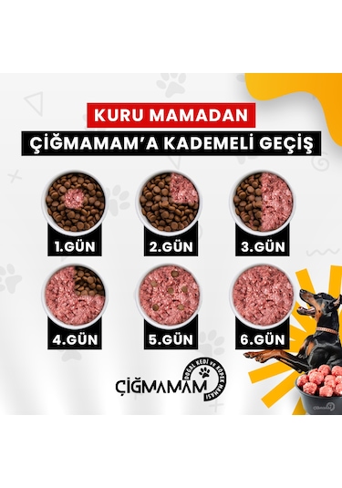 Ekonomik Barf Köpek Maması 20 Kg - 1000 G X 20