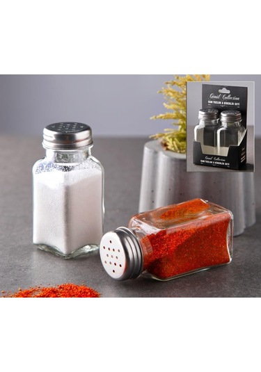 Rossel Premium İkili Tuzluk Gnl.kf-52 Beyaz - Inox