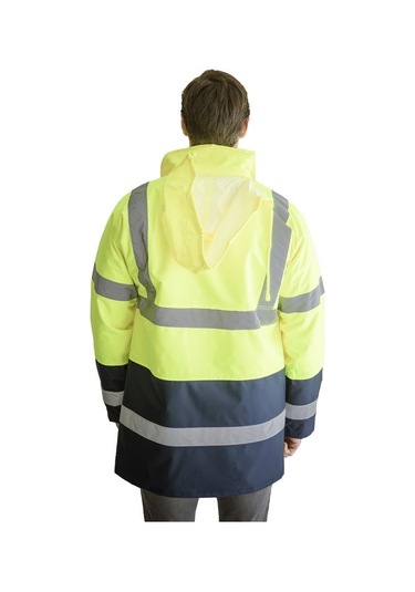 Şensel, Kaban, Sarı-Lacivert -59E3200- Iş Kabanı-Iş Montu