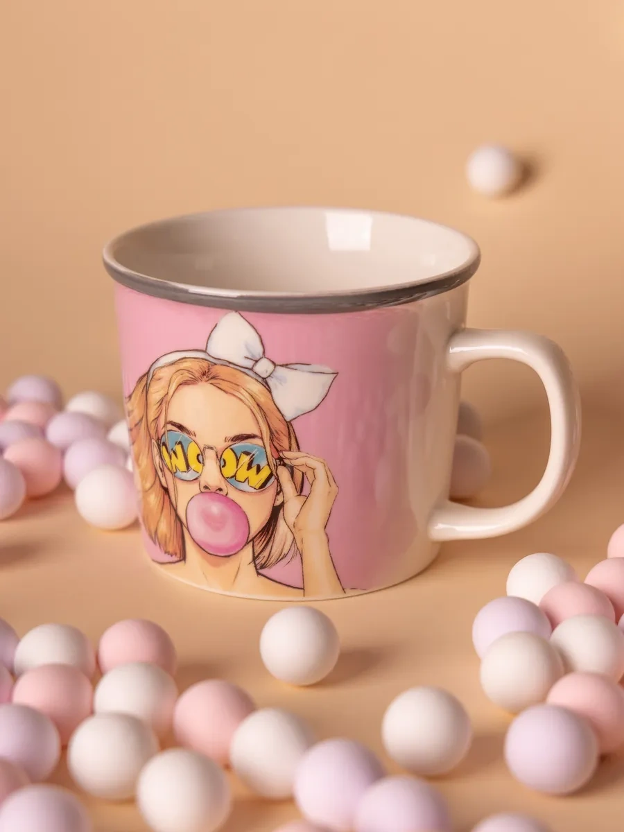 Lefard Çay Ve Kahve İçin 370 Ml Porselen Kupa 311003637 Pembe