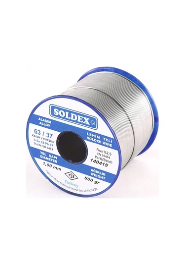 63-37 Lehim Teli 200 Gr 0,75 Mm, Sn:63 - Pb:37 - 9033929984084ynt