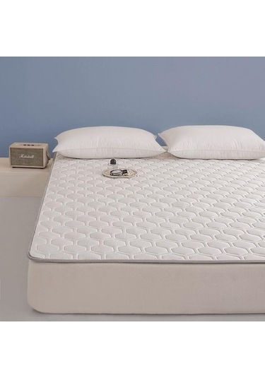 Novahub Beyaz 2023 Yeni Makine Yıkanabilir Ince Yatak, 150x200cm, Dört Mevsim Tek Yatakhane Kaymaz Battaniye Beyaz