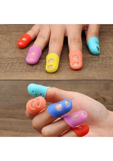 Novahub Lacivert Pişirme Parmak Koruyucu Mutfak Aracı Toksik Olmayan Izgara Parmak Karyolası Dayanıklı Başparmak Kapağı M Lacivert