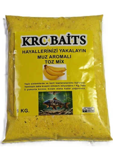 Krc Baits Aromalı Sazan Hamur Tozu/unu 1000 Gr 5-muz