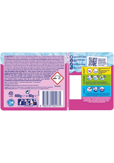 Vanish Multipower Leke Çıkartıcı & Deterjan Güçlendirici Toz Renkliler İçin 400 G