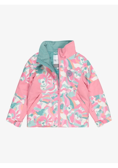 Roxy Erltj03025-41162 Snowy Tale Jk Kız Çocuk Kayak Montu Renkli Çok Renkli