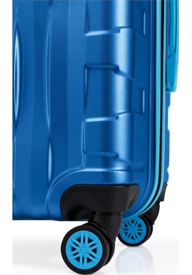 Büyük Boy Valiz 4x2 Teker Mavi 1167