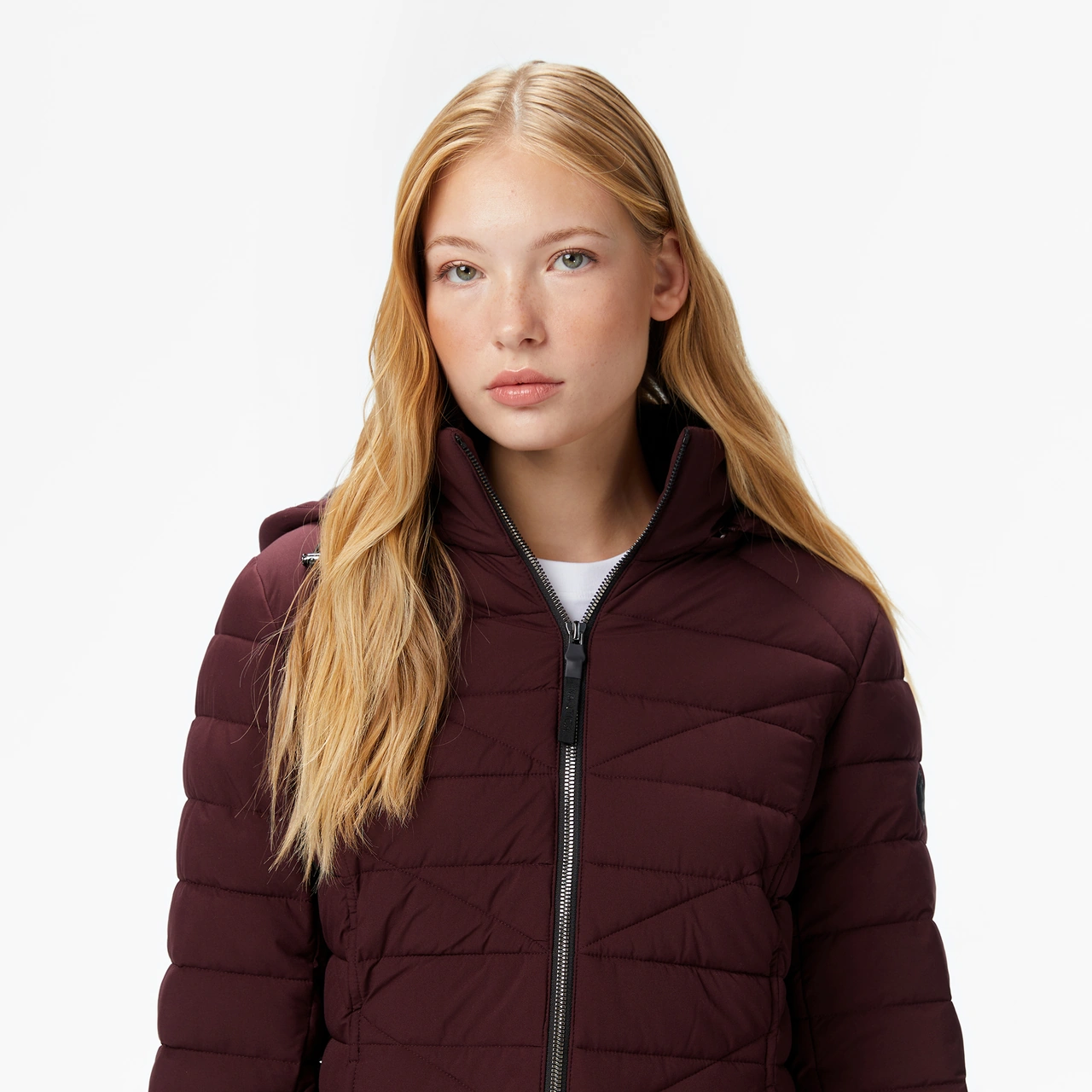 Nautica Kadın Bordo Regular Fit Mont Desenli 117003891 Bordo