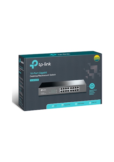 Tp Link Tl Sg1016D 16 Port Gigabit Rack Mount Switch 10/100/1000