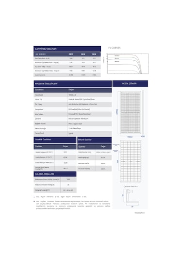 Wos Enerji 540 W Monokristal Perc 144 Hücreli Güneş Paneli