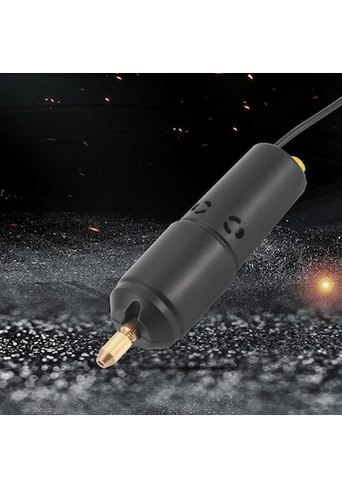 Kangvka Siyah Usb Minik Elektrikli Matkap - 10 Adet Matkap Ucu 0.8-1.2mm Ve 50'er Adet Altın/gümüş Kuyrukli Çivi İle Taş, Perde, Pırlanta Delme