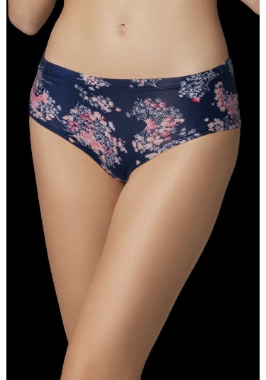 Doreanse Kadın Pembe & Çiçek Desenli 3'lü Külot Slip 7128 Çok Renkli