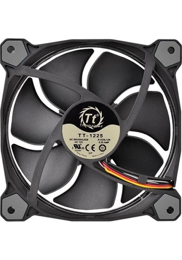 Thermaltake 120Mm Riing 12 Led Cl-F042-Pl12Sw-A 3Pin Siyah Kasa F