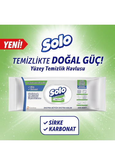 Solo Okaliptus Çam Esintisi Yüzey Temizlik Havlusu 3'lü