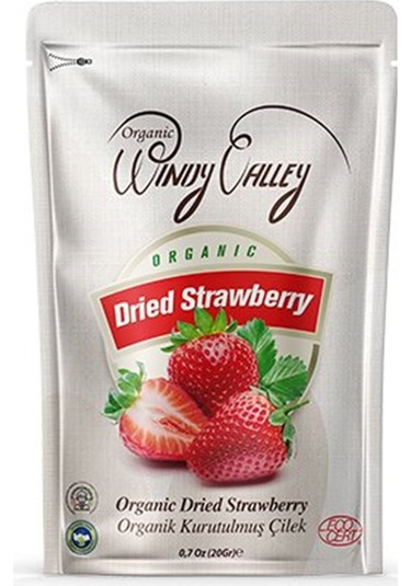 Organic Windy Valley Organik Kurutulmuş Çilek (20gr)