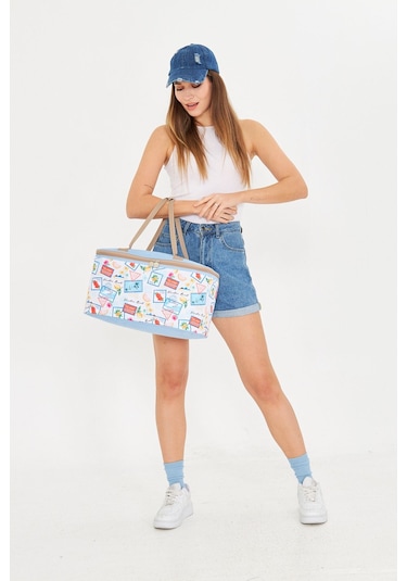 Superbag 22 Litre Piknik/kamp Çantası Sepeti. Termal Termos Çanta Sıcak-soğuk Koruma Sağlar Celine-20250134 Celine Çok Renkli