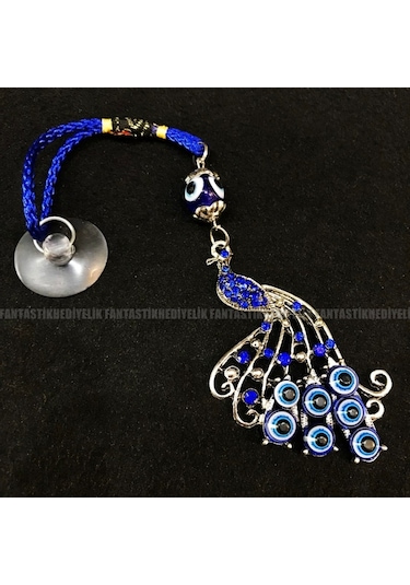 Tavus Kuşu Nazar Araba Hediyesi Vantuz Otomobil Dikiz Ayna Süsü (387792683)